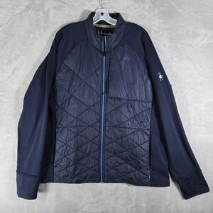 Smartwool Smartloft Hybrid Jacket Mens Size 2XL XXL Navy Blue Full Zip